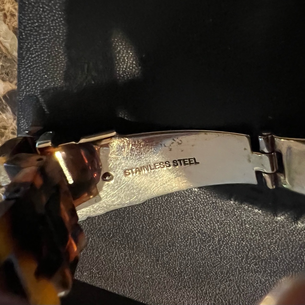 Michael Kors Tortoiseshell Watch Ritz MK5038 Swarovski Crystals chronograph dial - Picture 5 of 6